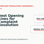 Best Opening Lines for Complaint Resolution Conversations
