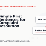 Simple First Sentences for Complaint Resolution Conversations