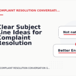 Clear Subject Line Ideas for Complaint Resolution Conversations