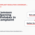 Common Opening Mistakes in Complaint Resolution Conversations