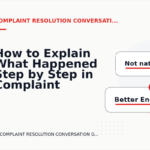 How to Explain What Happened Step by Step in Complaint Resolution Conversation English