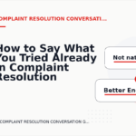 How to Say What You Tried Already in Complaint Resolution Conversation English