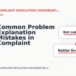 Common Problem Explanation Mistakes in Complaint Resolution Conversation English