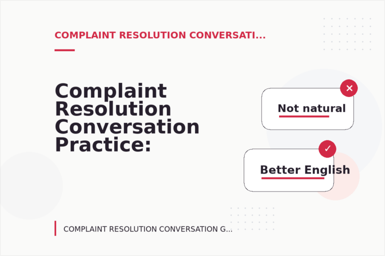 Complaint Resolution Conversation Practice: Request and Reply Examples Complaint Resolution Conversation Practice: Request and Reply Examples