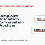 Complaint Resolution Conversation Practice: Before and After Corrections